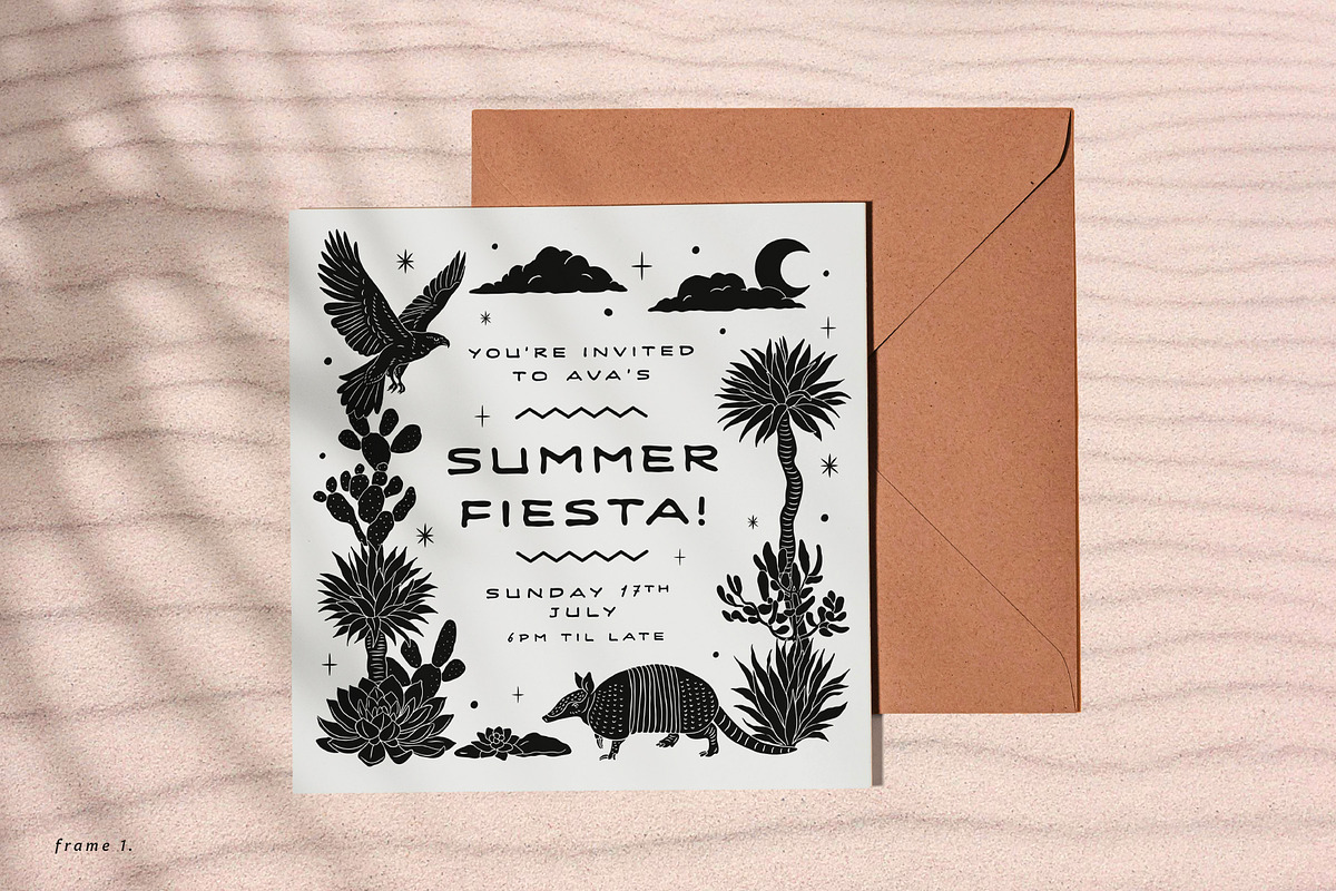 Dark Desert Vector Collection, an Animal Illustration by rouxsupplyco (Photo 9 of 14)