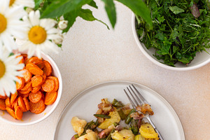 Stewed duck fillet with potatoes, a Food & Drink Photo by Pundateam