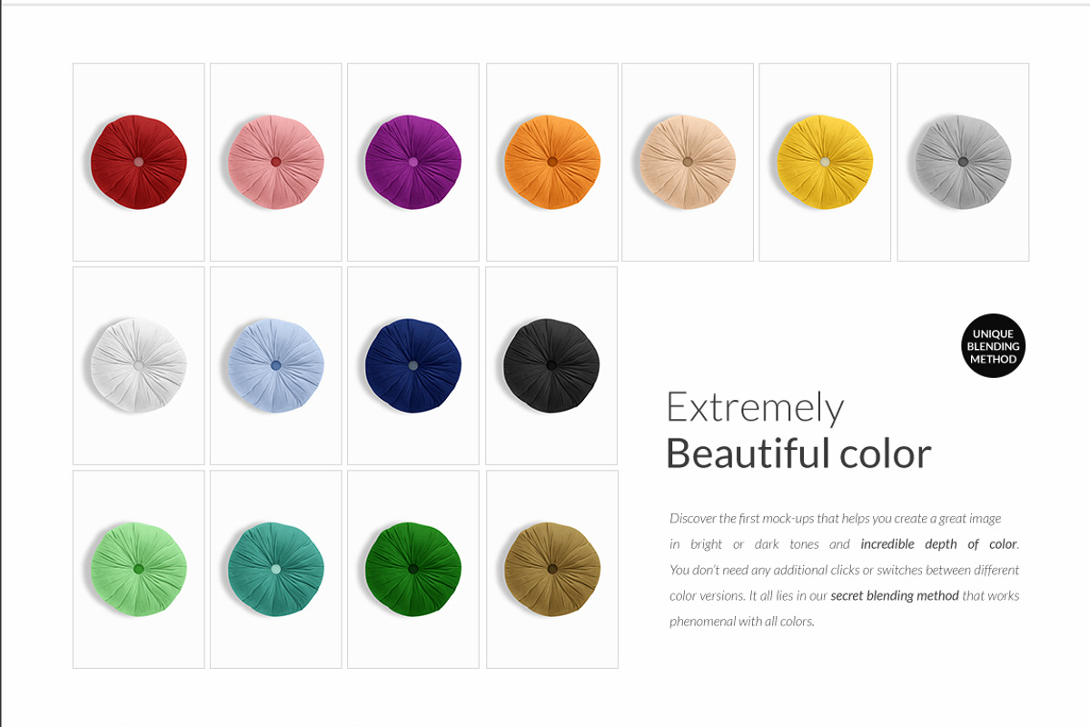 Pillows vol.4: with floral elements, a Print Template by Mocca Mockups Store (Photo 18 of 29)