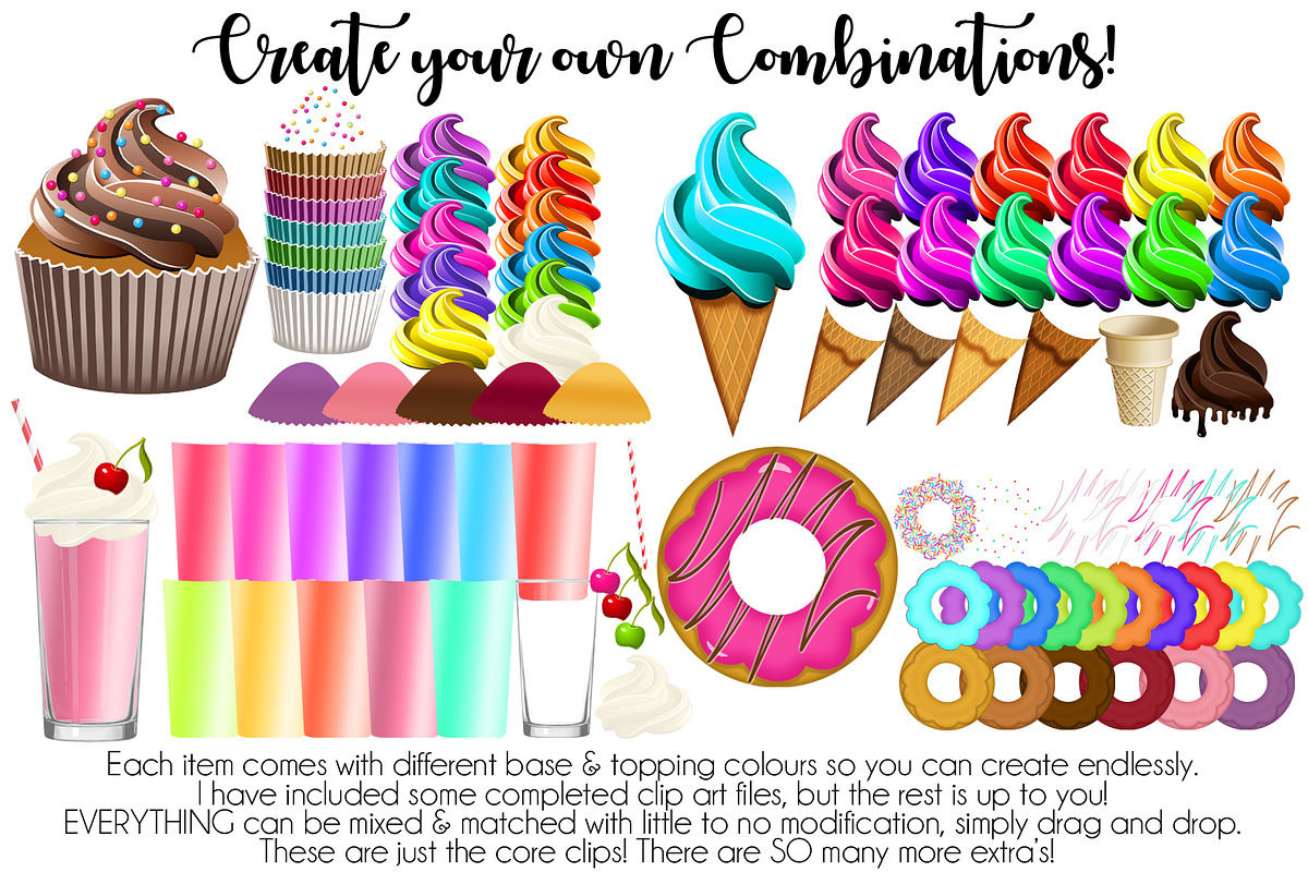 I Donut Like Popsicles, a Food Illustration by Graphics Candy (Photo 2 of 9)