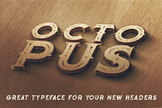 Octopus - Vintage Style Font, a Font by JumboDesign (Thumbnail 4 of 5)