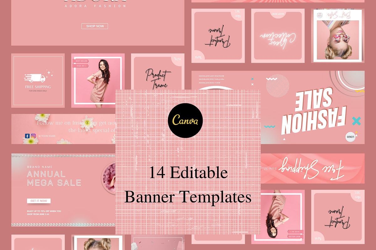 Website banner templates Rose, a Landing Page Template by Meoww_Design (Photo 6 of 7)