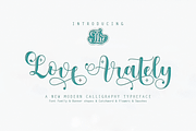 Love Arately, a Script Font by Deniz86 (Thumbnail 1 of 11)