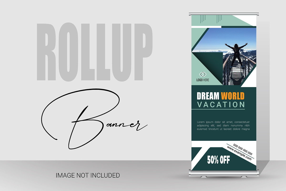 Dream World Vacation Banner Set, a Poster Template by hkmonir (Photo 1 of 3)