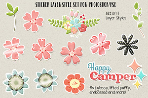 Sticker Layer Styles For PS/PSE