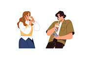 People drinking beverages set, a Person Illustration by PaperTrident (Thumbnail 6 of 6)