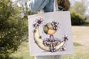 Whimsical Spring Girls Clipart PNG, an Illustration by Canvas Craft (Thumbnail 6 of 7)