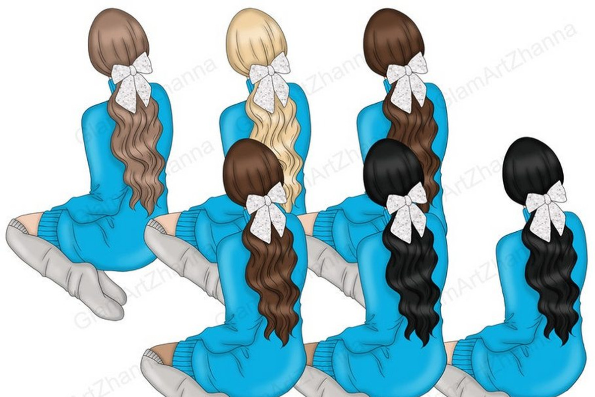 Hanukkah Girls Clipart, a Person Illustration by GlamArtZhanna (Photo 3 of 4)