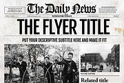 Newspaper Template InDesign, a Flyer Template by Newspaper Templates (Thumbnail 1 of 2)