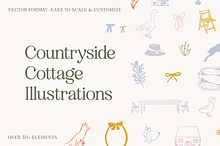 Countryside Cottage Illustrations by  in Illustrations