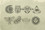 100+ Procreate Tattoo Stamp Brushes, a Brush Add-On by badrusblue (Thumbnail 7 of 9)