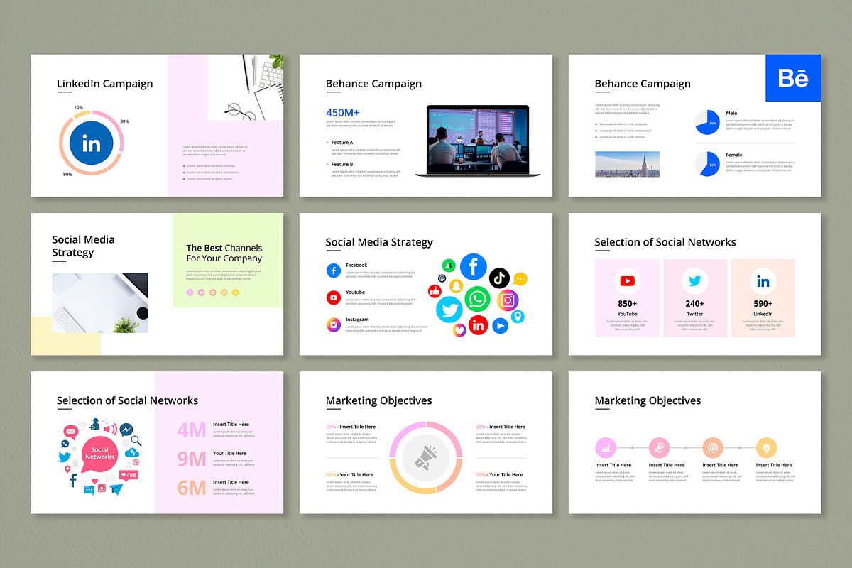 Social Media Marketing Presentation, a Presentation Template by Mighty-Slide (Photo 11 of 18)