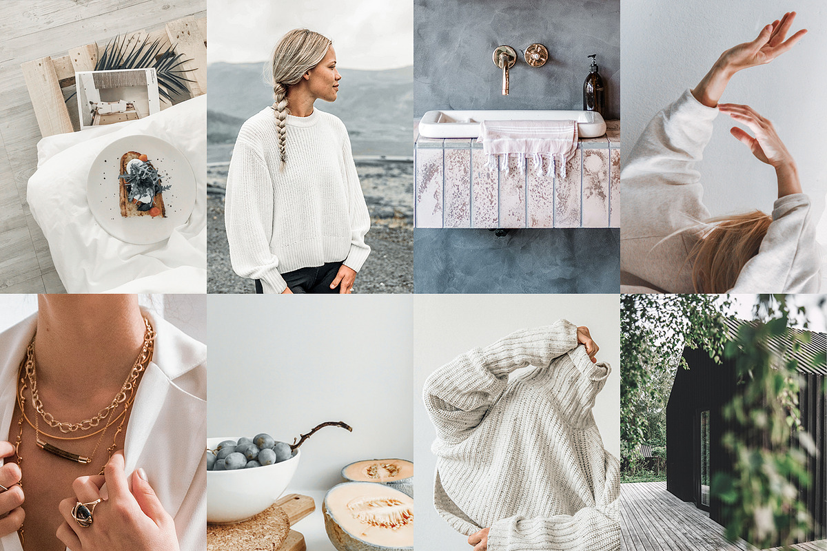 4 Lightroom Presets MINIMAL, an Action Add-On by Graace Studio (Photo 2 of 8)