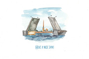 Saint Petersburg watercolor, an Object Illustration by Marina Ermakova (Thumbnail 12 of 12)