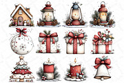 Whimsical Christmas Clipart Bundle, an Illustration by DreamPrint404 (Thumbnail 5 of 6)