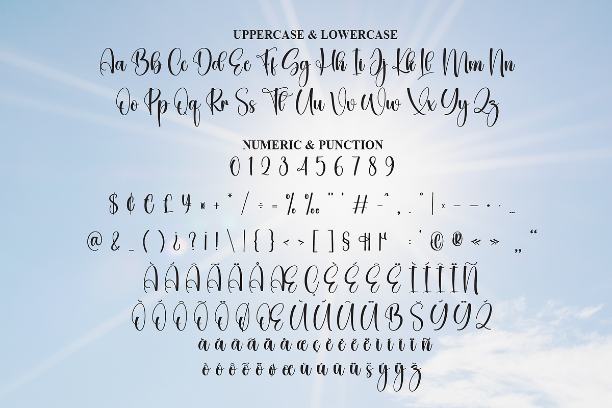 Sunshine | Script Font, a Handwritten Font by Scratchones (Photo 7 of 9)