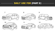 Vector Car illustrations (1st SET), an Illustration by Cartoon Lab (Thumbnail 3 of 8)
