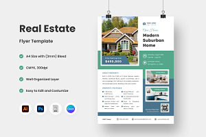 Modern Real Estate Flyer V10, a Flyer Template by twinstd
