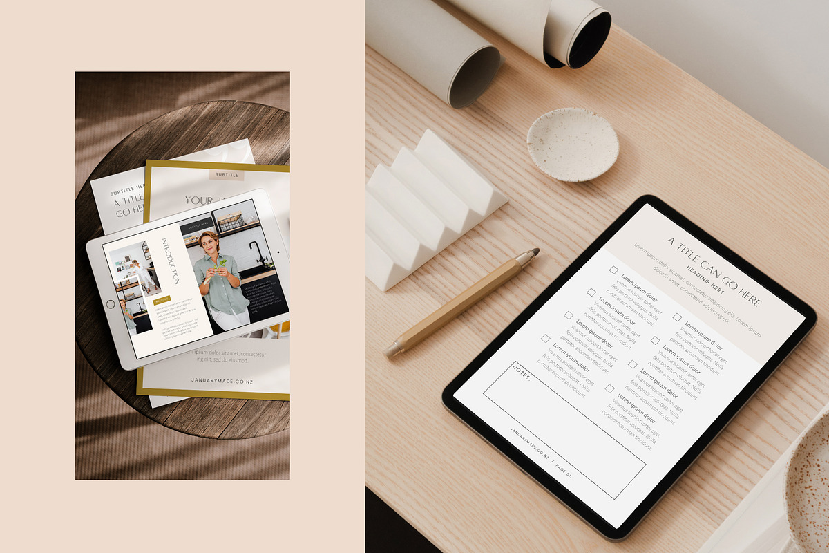 Canva Workbook Template • Lifestyler, a Presentation Template by January Made Design (Photo 2 of 9)