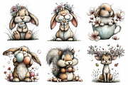 Whimsical Spring Animal Clipart, an Illustration by Daily.Designs (Thumbnail 4 of 8)