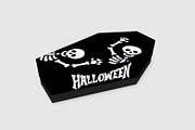 Halloween coffin favor-3d papercraft, a Print Template by PAPER amaze (Thumbnail 3 of 4)