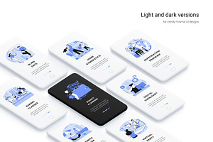 50 Lifestyle UI Illustrations Vol.2