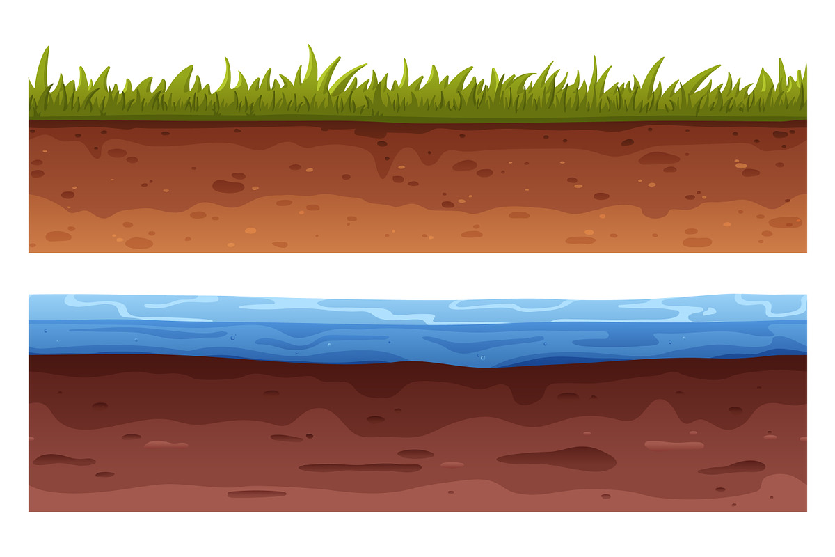 Seamless ground cross sections set, a Texture Graphic by Good Studio (Photo 2 of 9)