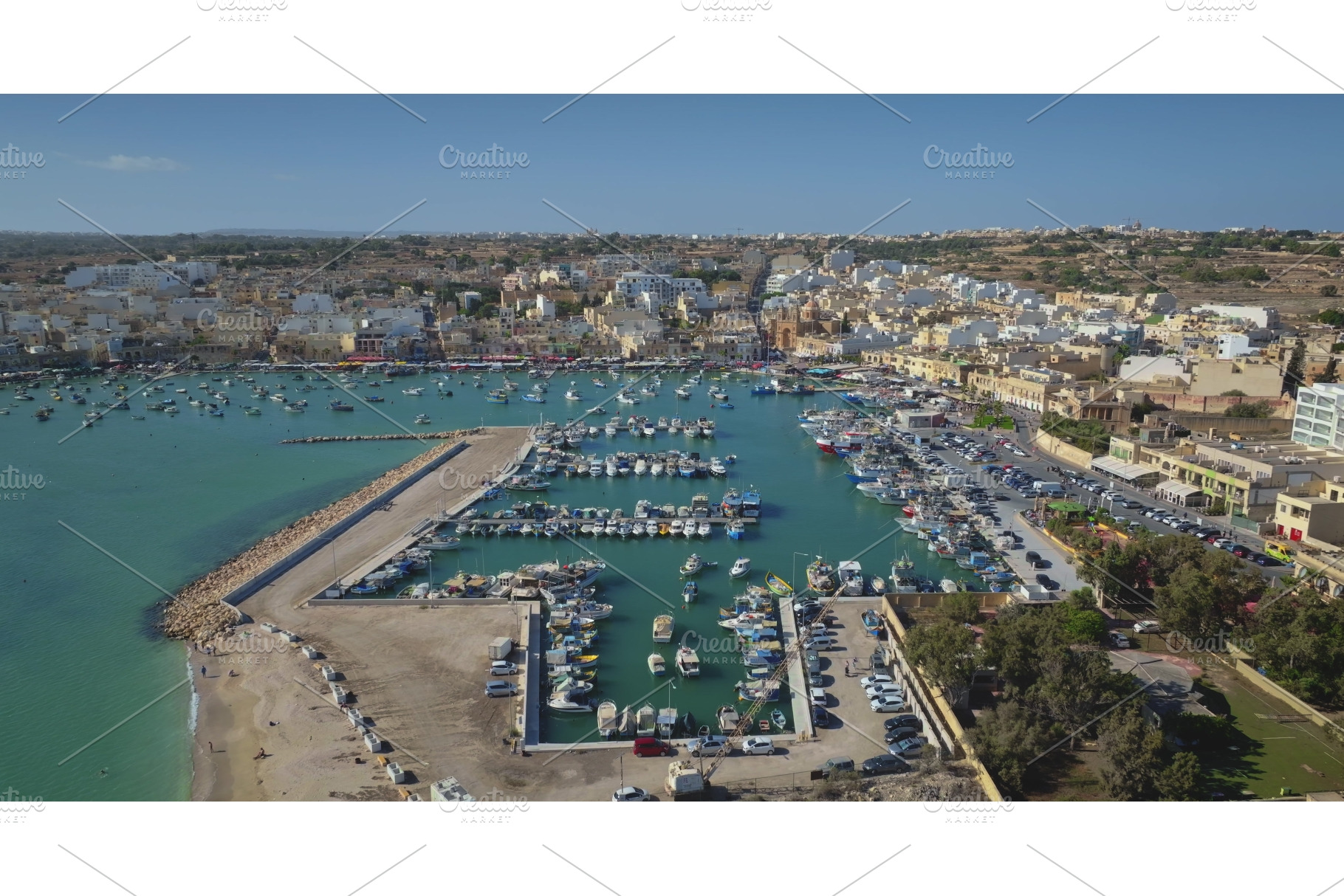 Marsaxlokk harbor Malta, colorful, a Transportation Photo by Goinyk