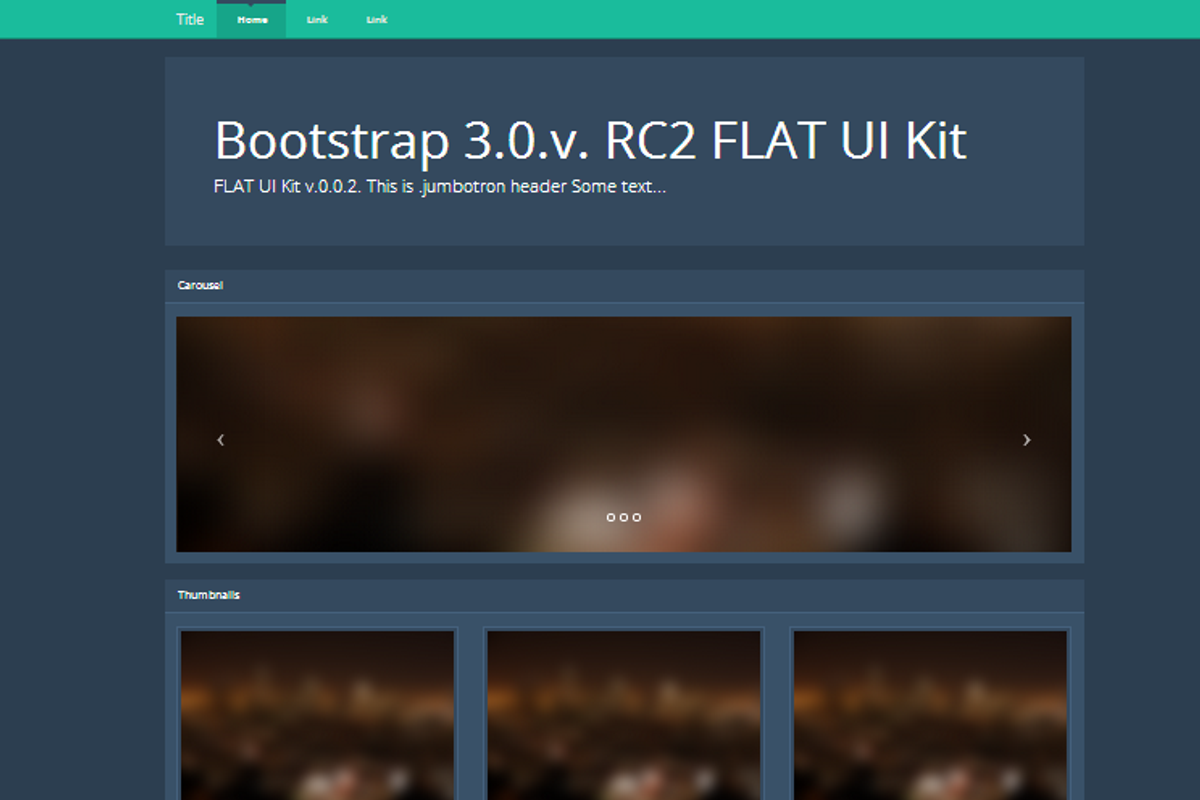 Bootstrap 3.0.v. theme Flat Dark UI, a Bootstrap Template by Bootstraptor (Photo 2 of 5)