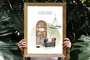 Watercolor Interior Creator, a Decorative Illustration by Kotulska (Thumbnail 18 of 18)