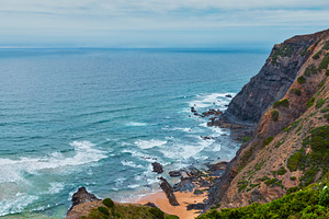 Summer Atlantic rocky coast (Algarve, Portugal)., a Nature Photo by YuriyB