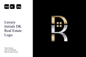 Luxury Initials DK Real Estate Logo, a Branding & Logo Template by Luxury Logos