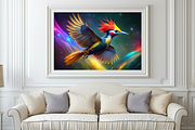 Vibrant Woodpecker Print, an Animal Illustration by ZobaDepot (Thumbnail 2 of 4)