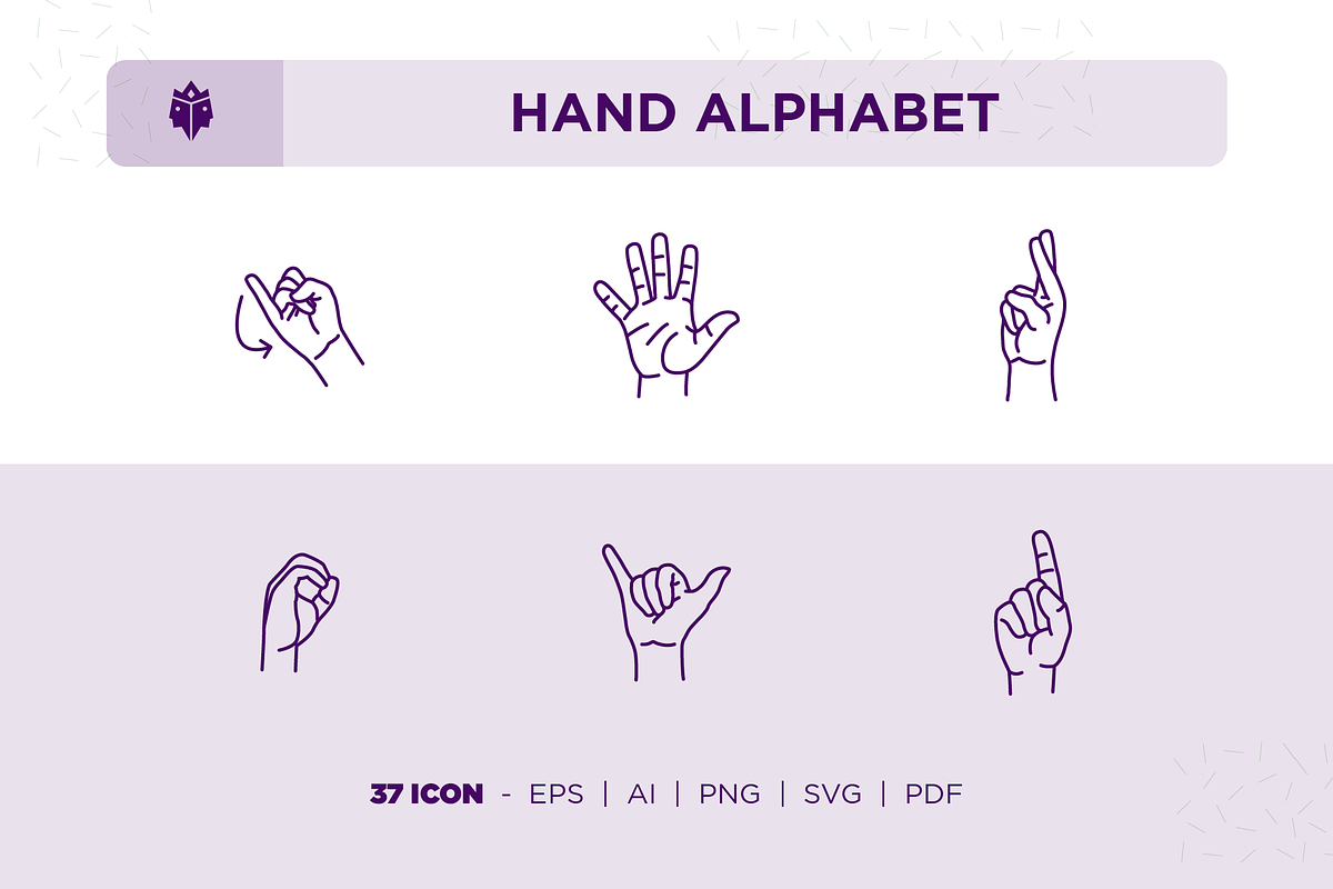 Hand Alphabet A to Z and 0 to 10, an Icon by Pathlord (Photo 3 of 8)