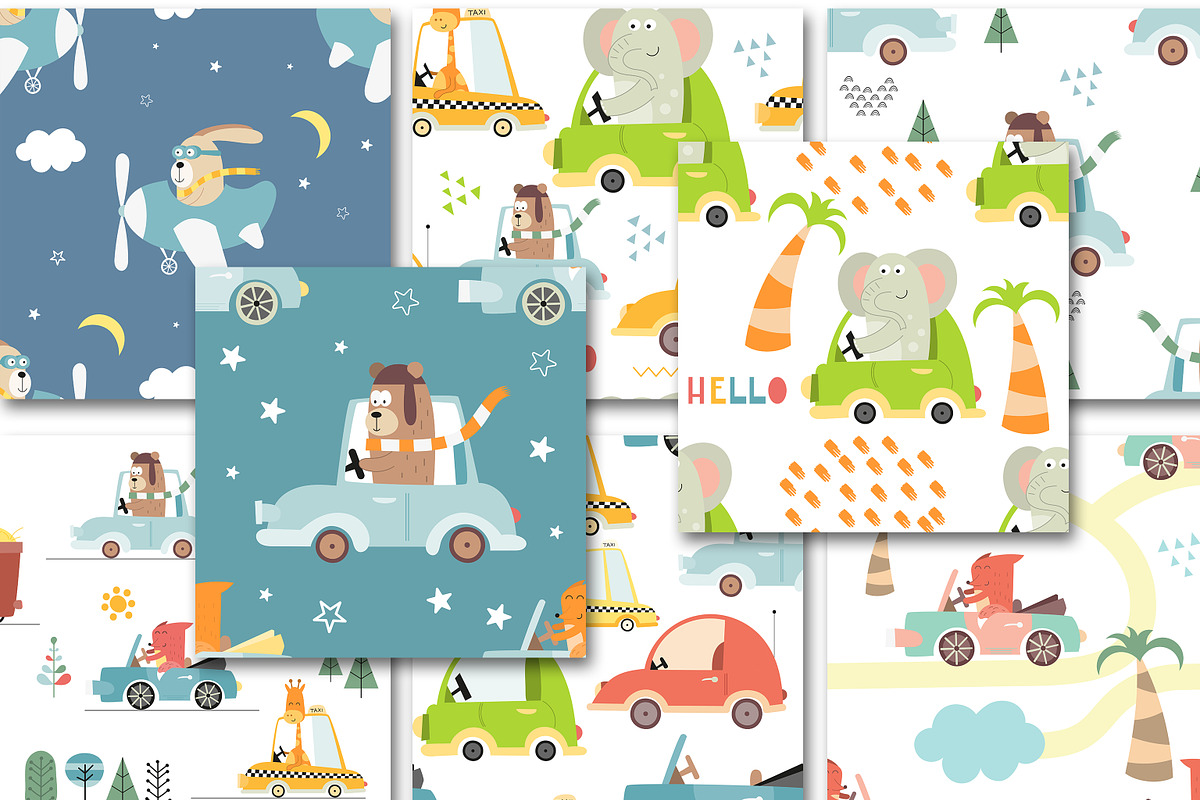 Nursery Art Kids transport, an Animal Illustration by Nursery Art (Photo 5 of 10)