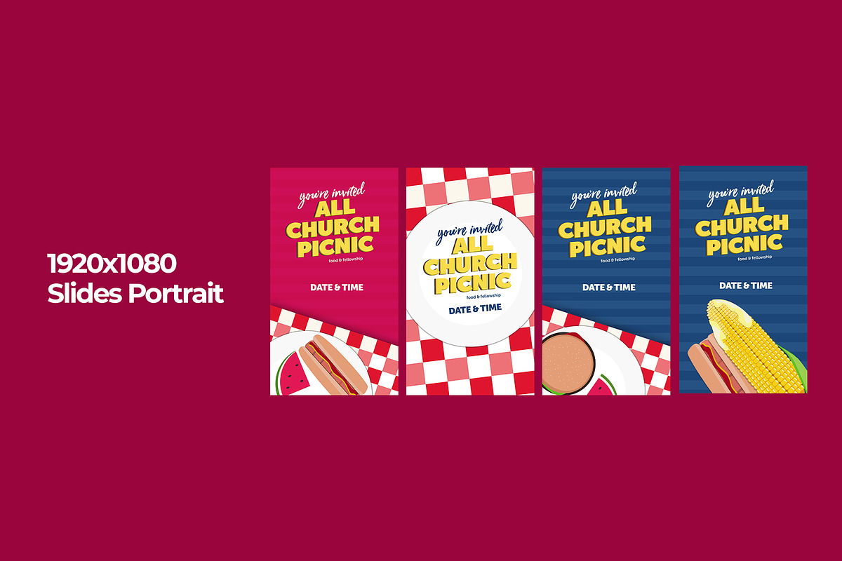 Church Picnic Event Social Post, a Social Media Template by IFBdesign (Photo 3 of 7)