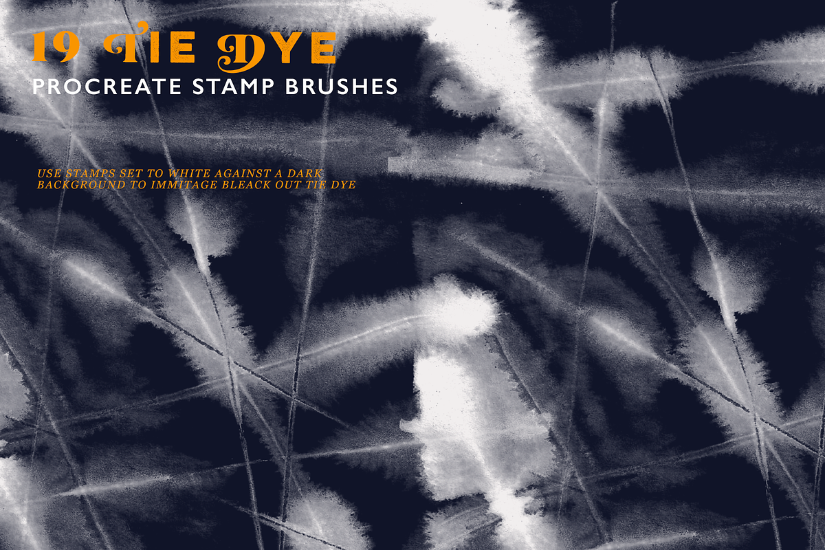 Procreate Tie Dye Stamp Brushes, a Brush Add-On by CC CREATIVE CO (Photo 8 of 10)