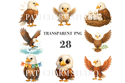 28 Eagle Clipart, an Animal Illustration by Pati Charm Studio (Thumbnail 3 of 8)