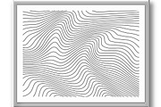 Abstract background with wavy lines, a Texture Graphic by RODINA (Thumbnail 3 of 3)
