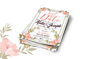 Floral Wedding Invitation, an Invitation Template by Tiaga (Thumbnail 3 of 4)