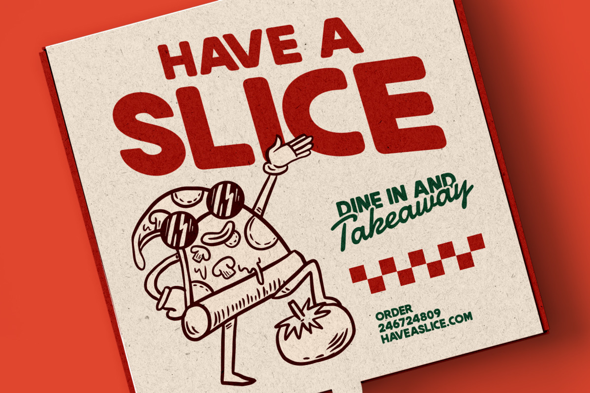 Pizzaro Food Bold Font, a Sans Serif Font by Rasio Studio (Photo 7 of 8)
