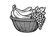 50 Woven Basket Vector Bundle, an Illustration by Designs_River (Thumbnail 7 of 51)