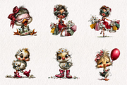 Funny Summer Chick Clipart, an Illustration by CreationArt (Thumbnail 2 of 7)