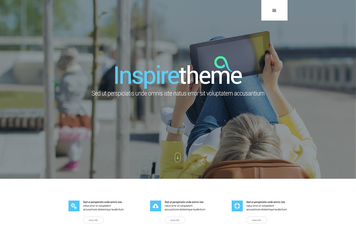 MeeTheme - 2 OnePage PSD $2!!!!, a Landing Page Template by KulStudio (Photo 2 of 4)