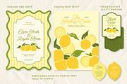 Lemon summer wedding templates set, a Stationery Template by Garden in frame (Thumbnail 5 of 10)