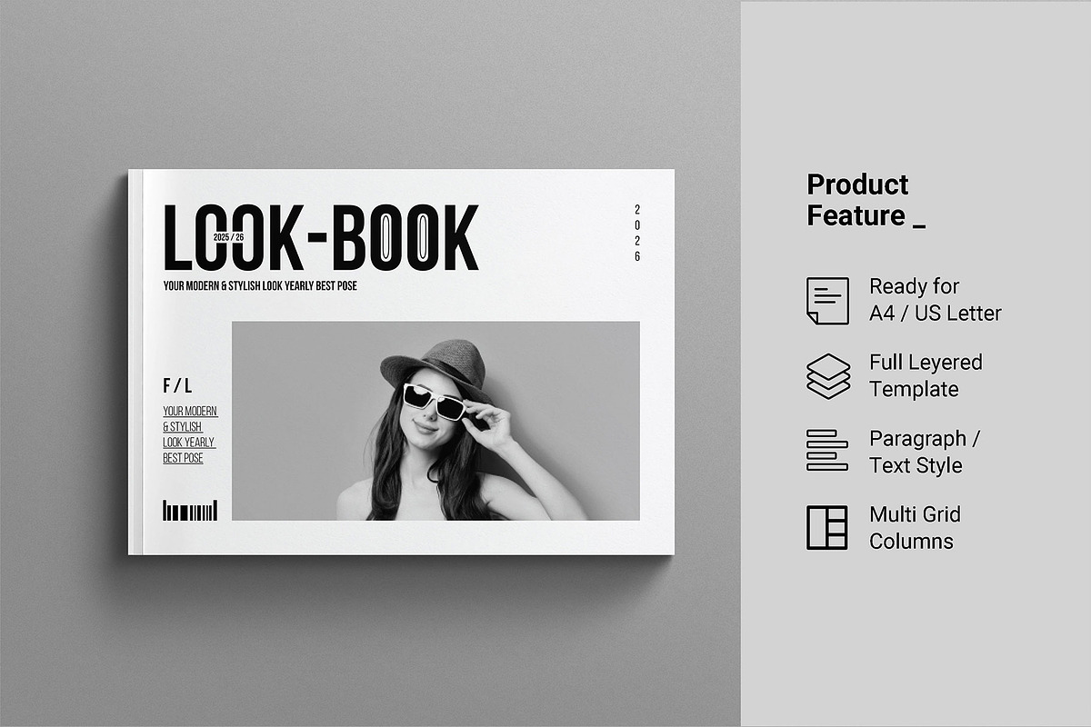 Fashion Lookbook Template Landscape preview 2