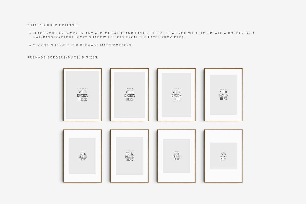 Frame Mockup BUNDLE 5:7 A4 Portrait, a Product Mockup by DESIGN BY nube (Photo 4 of 15)