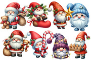 Christmas Gnome Sublimation Clipart, an Illustration by Designworld (Thumbnail 4 of 6)