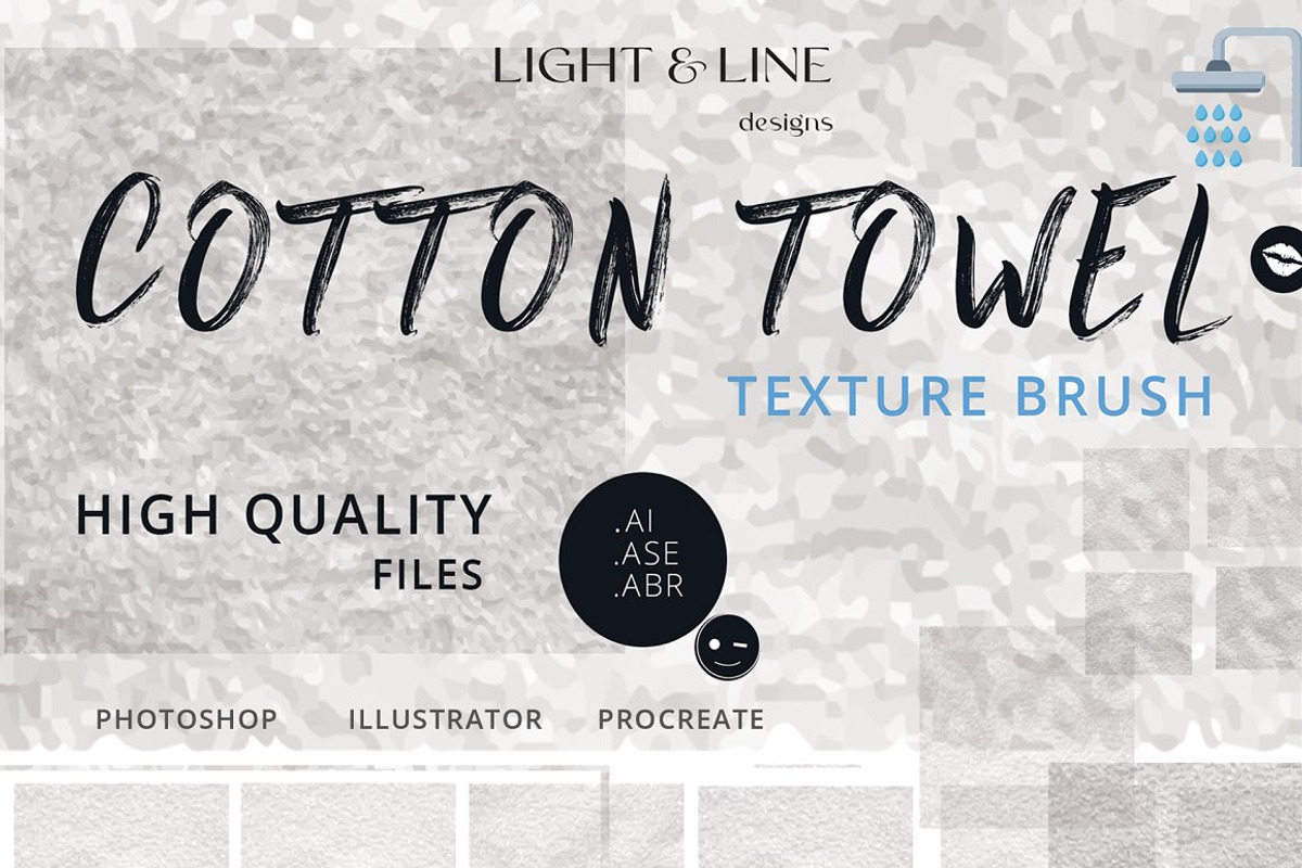 Cotton Towel Texture Brush, a Texture Graphic by Light & Line Designs