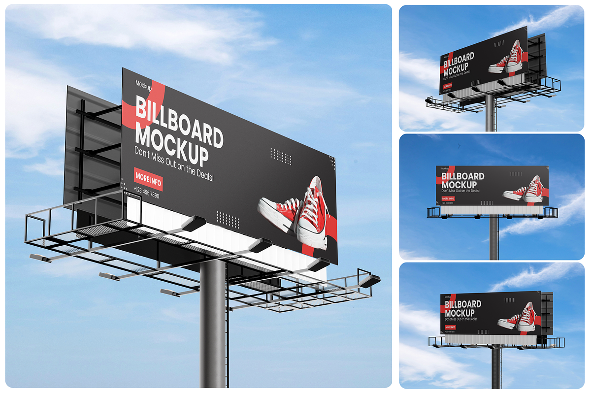 Billboard Mockup, an Advertising Mockup by Akaimockup (Photo 1 of 5)